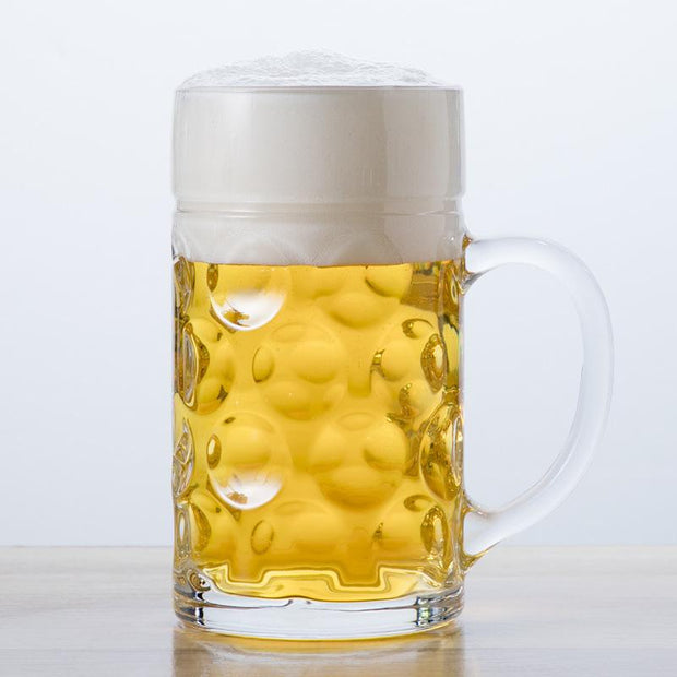 Large Beer Glass Mug Thick Crystal Glasses - La Costa Azul Foods Co
