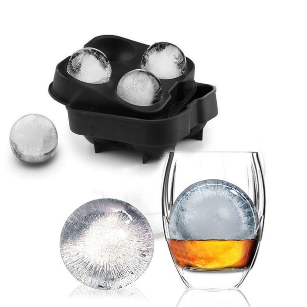WHISKEY ICE CUBE MAKER BALL MOLD ROUND BAR - La Costa Azul Foods Co