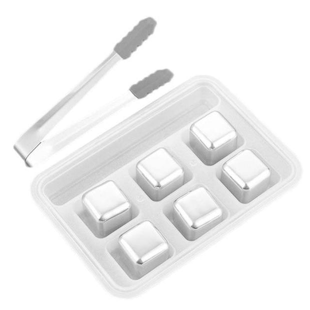 WHISKEY COOLER STAINLESS STEEL ICE CUBES - La Costa Azul Foods Co